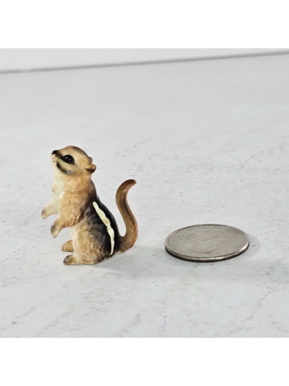 Josef Originals Chipmunk On Hind Legs Miniature Figurine Realistic Wildlife